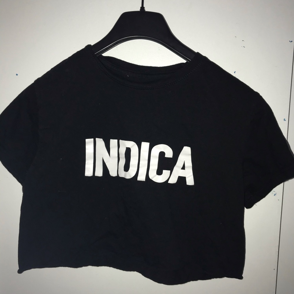 Indica black croptop